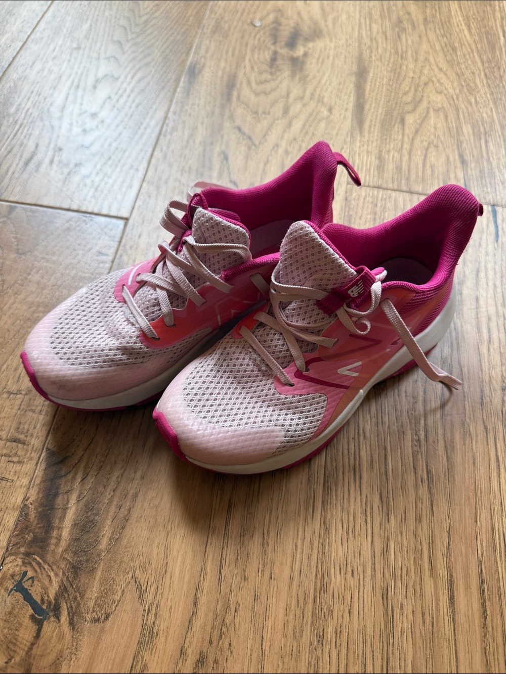 Girls Pink Running Sneakers - Lightweight Breathable Design
